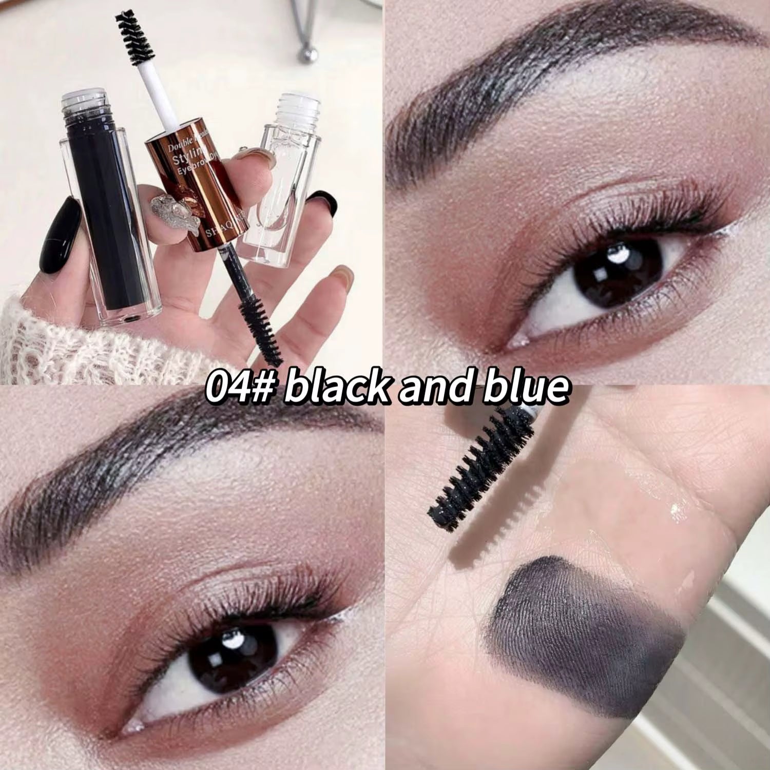 Gel modelator + vopsea pentru sprâncene cu două capete