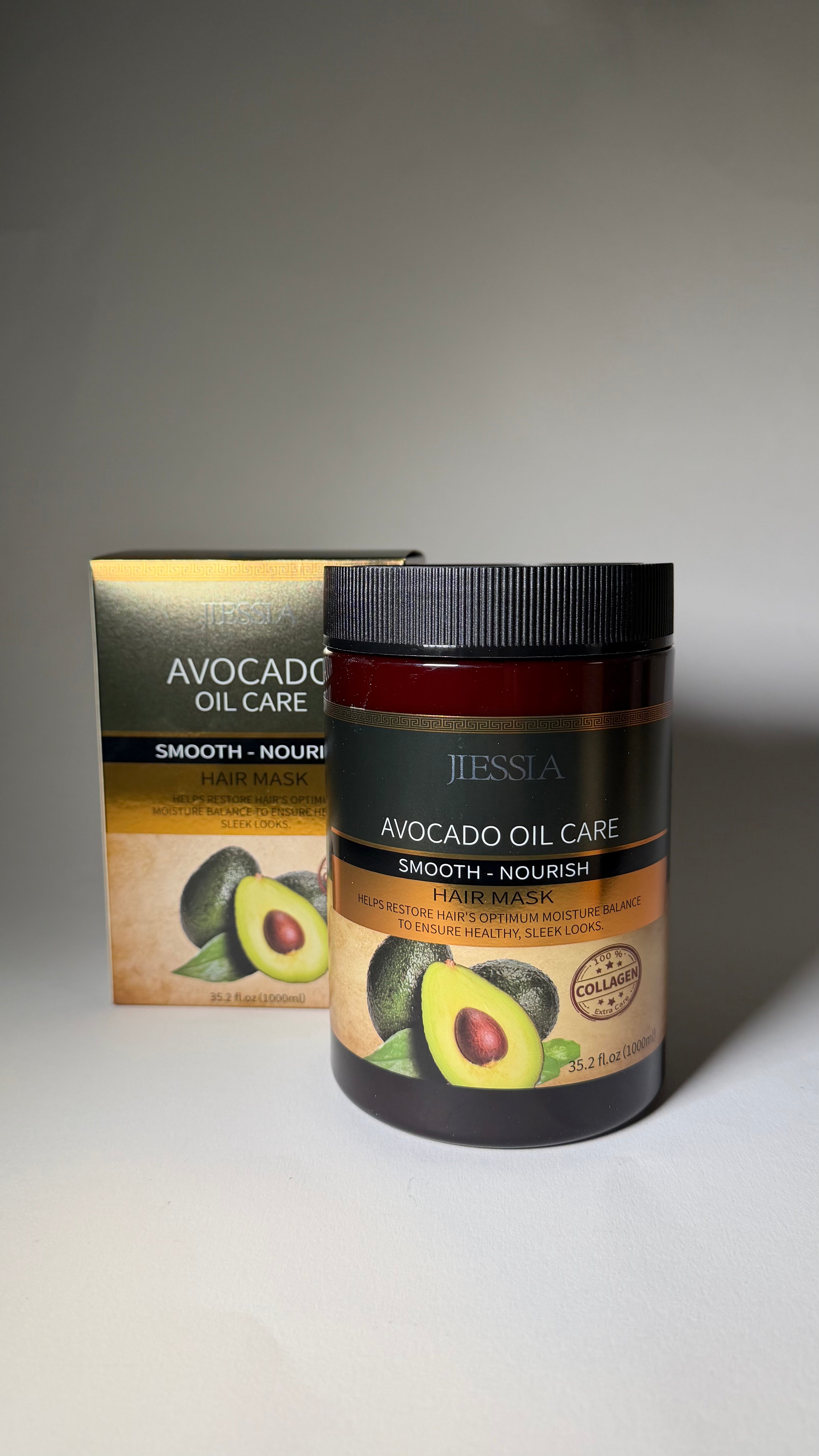 Mască pentru păr cu ulei de avocado – îngrijire scalp și protecție împotriva mătreții – 1000 ml