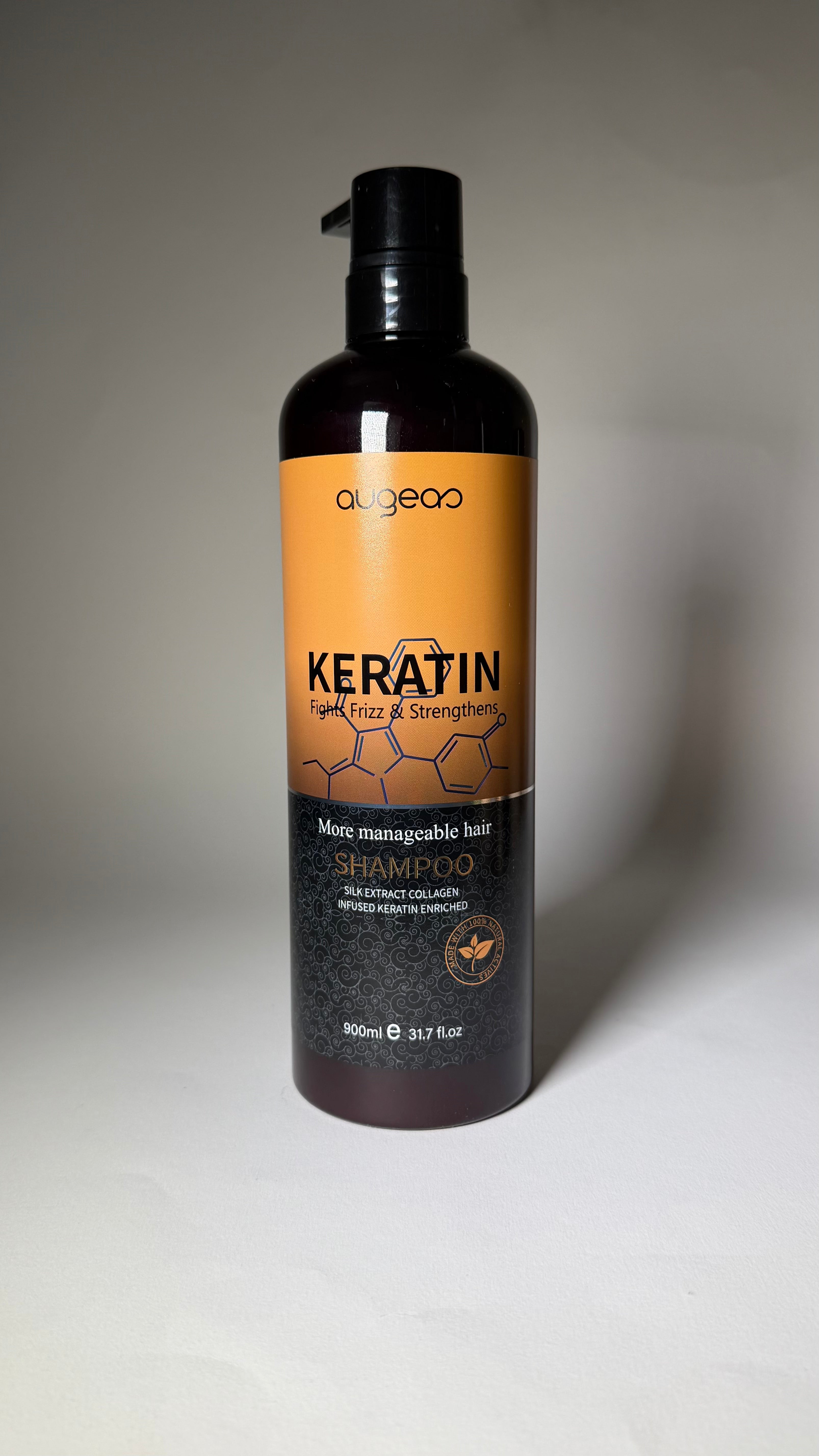 Șampon cu keratină pentru repararea și hidratarea părului – 900 ml