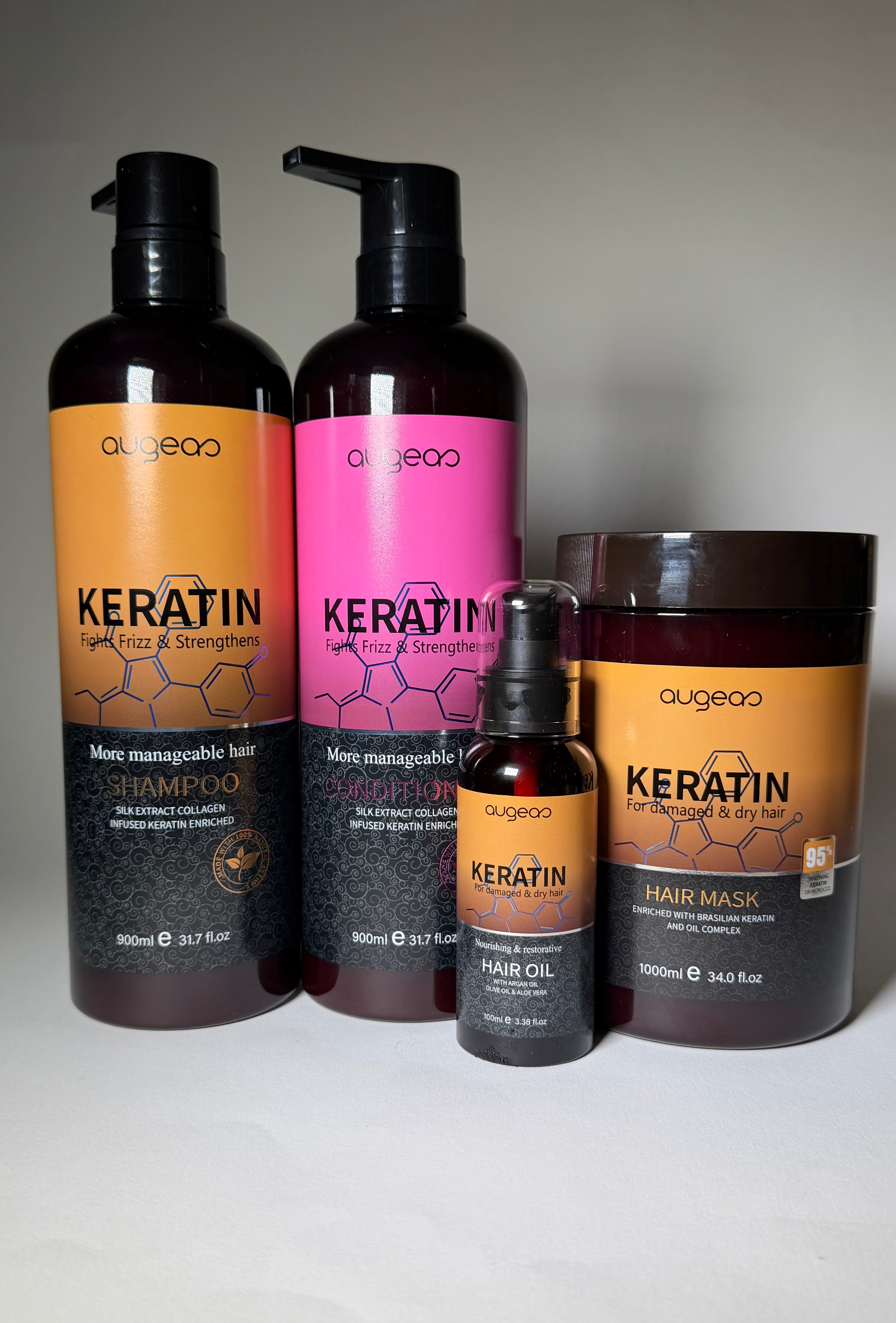 Set complet cu keratină pentru îngrijirea și repararea părului