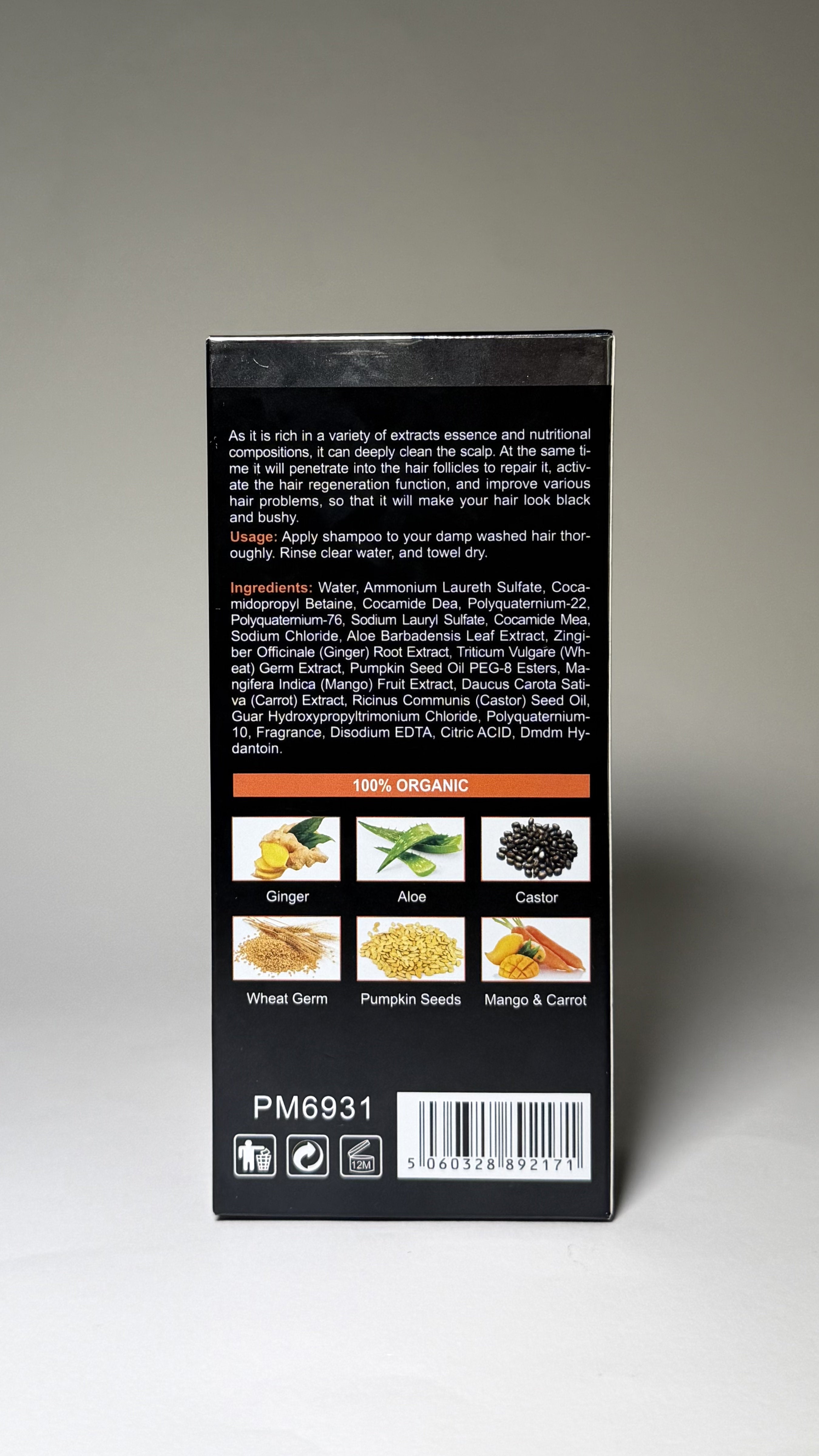 Șampon herbal pentru creșterea și fortificarea părului