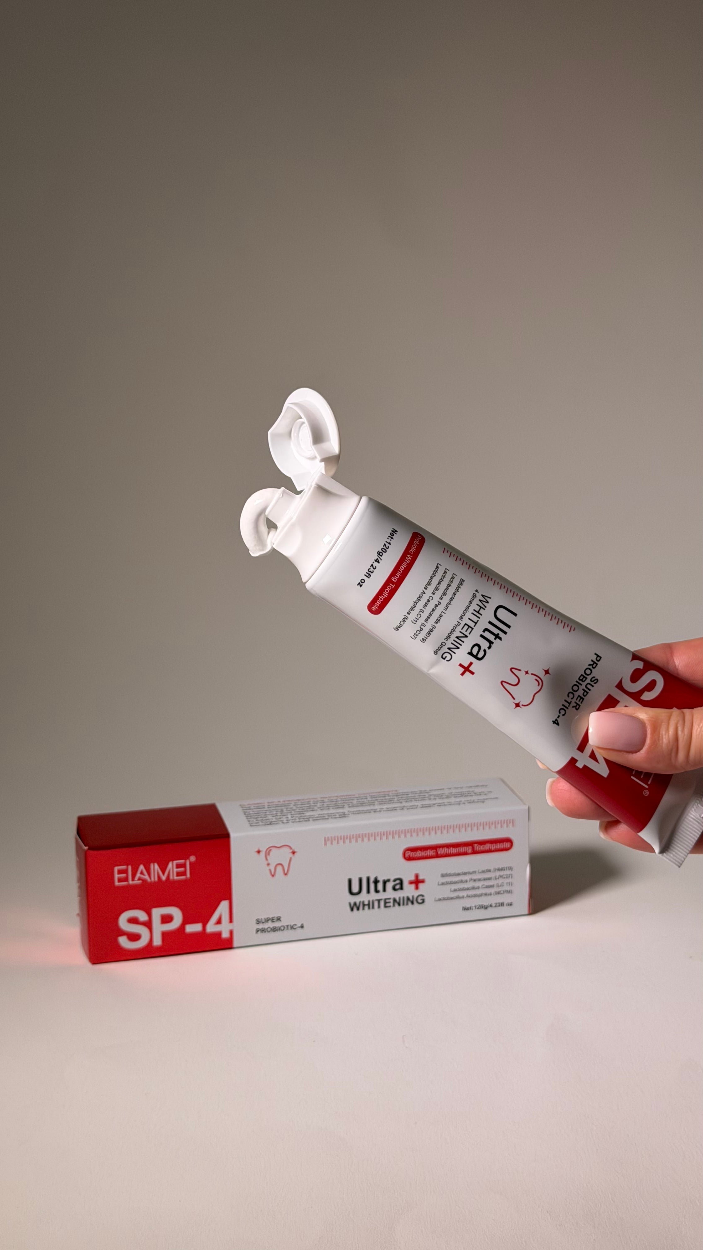 Pastă de dinți probiotică pentru albire și respirație proaspătă ELAIMEI SP-4 – 120 g