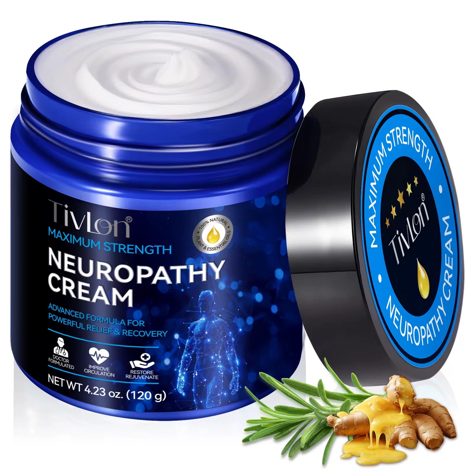 Cremă TIVLON pentru neuropatie și dureri musculare – 120 g